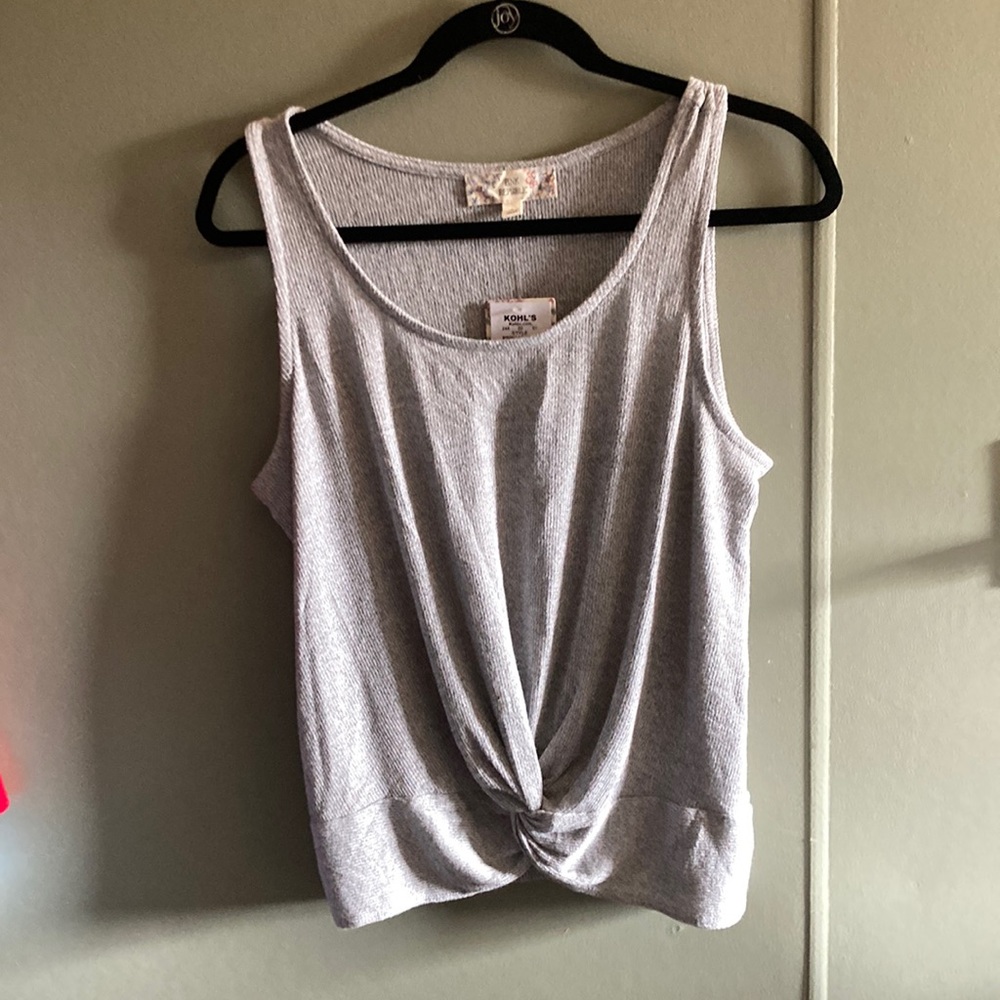 NWT Pink Republic Light Gray Tank